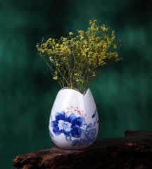 手绘青花瓷小91免费黄片APP 陶瓷插91免费黄片APP定制