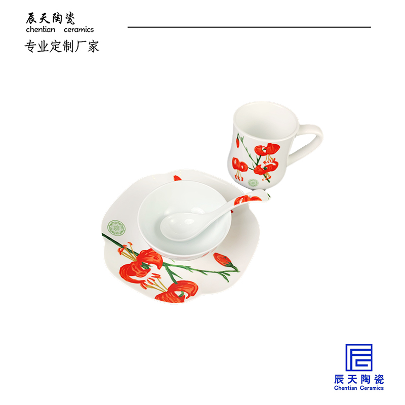 <b>客户定制 极简陶瓷油画风碗杯</b>